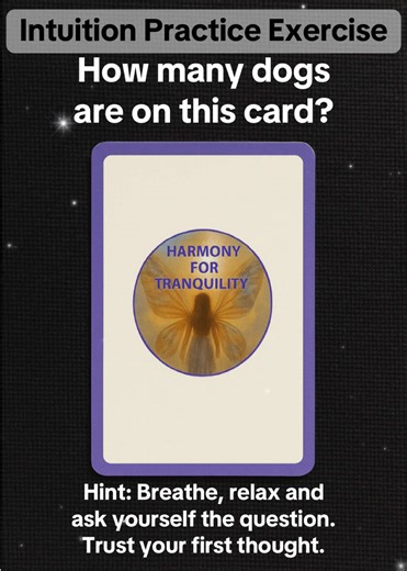 Intuition Practice Exercise. Hint: Breathe, relax, and ask yourself the question. Trust your first thought. How Did You Go? 😃 #intuition #intuitiontest #intuitionchallenge #psychic #intuitionpractice