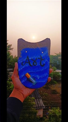 “This DIY Hits DIFFERENT in Sunset Light 🔥✨ #DIYCrafts#ViralDIY#ArtShorts