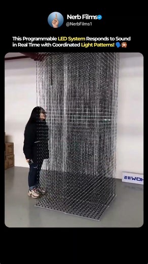 A UK Company Developed a Real-Time LED System That Reacts to Sound Waves 🗣️🔦