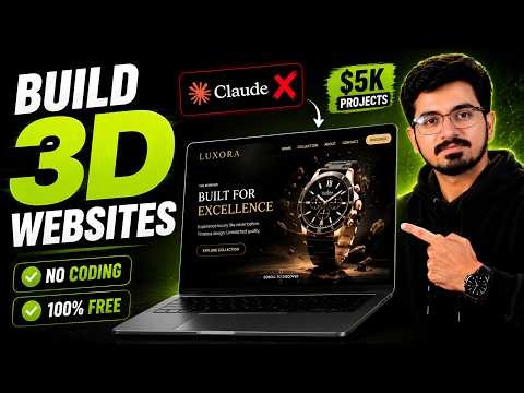 How To Build & Sell $5,000 Premium 3D Animated Websites with AI 🤯 | FREE No Coding (2026)