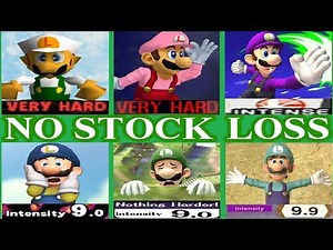 All Luigi Classic Mode - 64 to Ultimate (Hardest Difficulty) No stock loss