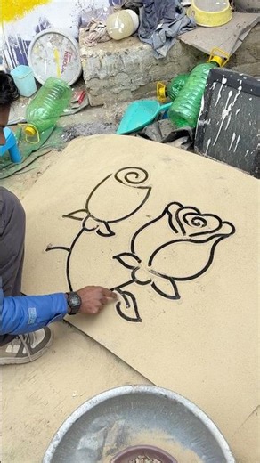 Drawing 3D Rose Drawing #art #drawing #shorts