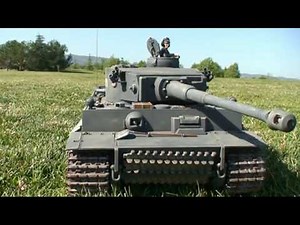 GERMAN TIGER TANK on the FIELD - TAMIYA 1:16 scale Rc Tiger Tank
