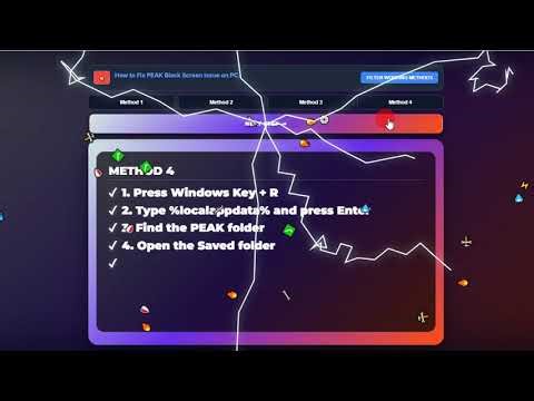 How to Fix PEAK Black Screen Issue on PC