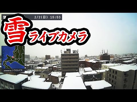 【雪ライブカメラ】北海道札幌市内の各地の様子 お天気カメラ 積雪・路面凍結の状況は？ 2月2日(日) | Japan Live Webcam