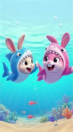 🐰🦈 Bunny Shark Song | Fun Kids Dance & Nursery Rhyme