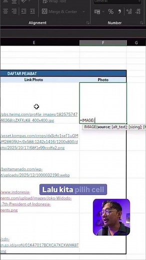 Insert foto di excel jangan manual lagi, karena ada rumus / formula yang mempermudah kamu