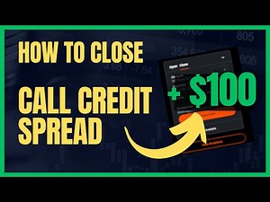 How to close call credit spread in Robinhood | Closing bear call spread robinhood