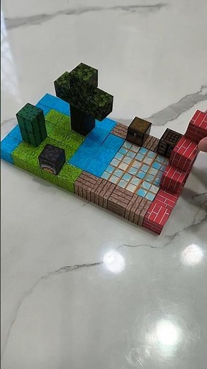 Building My Own Skyblock Island 🏝️ | Minecraft Magnetic Blocks