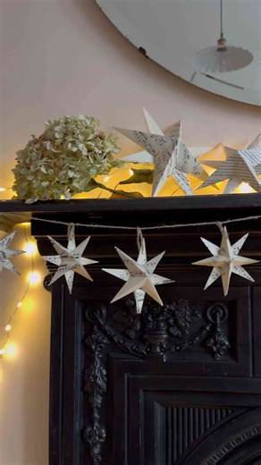 Crafting Paper Star Garland for Cozy Home Decor