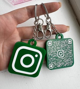 QR Code Keychain Custom QR Business Card Keychain Social Media QR Code Key Charm Personalized Acrylic Keychain - Etsy