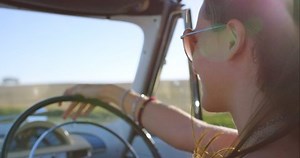 Woman Windy Hair Driving Road Trip Stock Footage Video (100% Royalty-free) 1097378077 | Shutterstock