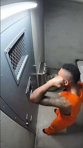 Inmate Tries to Break Steel Door 😳 | Insane Solitary Confinement CCTV Footage