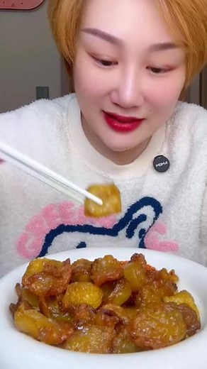 牛胸口油筋，加热一下口感更好吃 #牛胸口#牛油筋#牛筋#牛肉 #美食