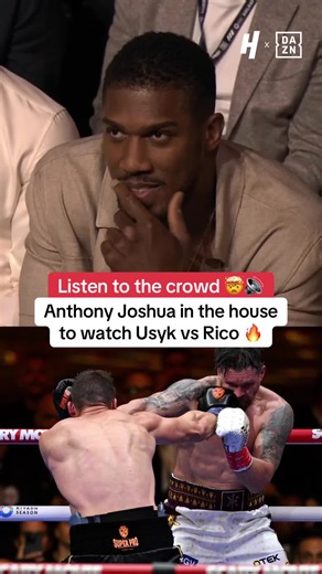 Anthony Joshua watching some boxing at the Pyramids of Giza 🙌 Live on @DAZNBoxing #usykrico #boxing #anthonyjoshua #sports #viral