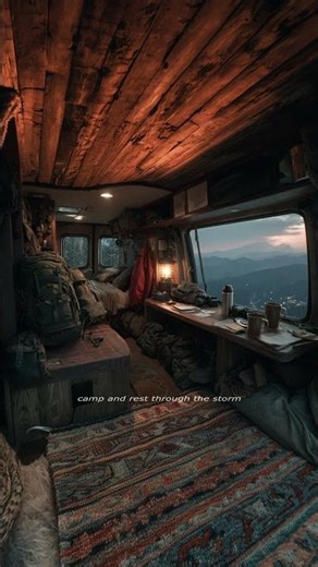 Rainy Night in a Camper | Thunderstorm Sounds