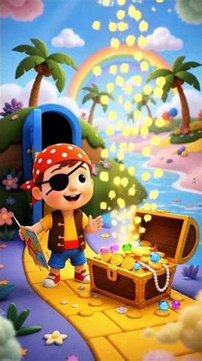 Treasure Hunt Blue Clue 🔵🏴‍☠️ | Find the Secret Box | Kids Cartoon Shorts