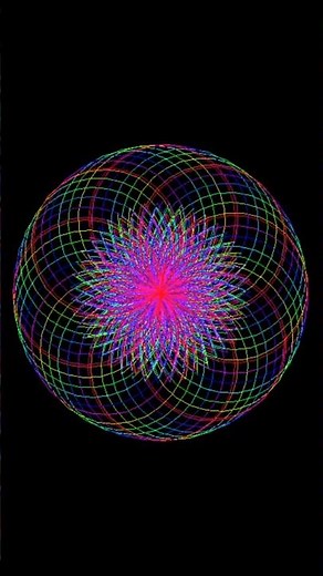 Beautiful Colorful Pattern Using Python Turtle & Colorate | Python Creative Coding #shorts