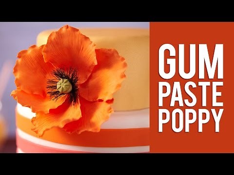 How to Make Gum Paste Poppy Flowers