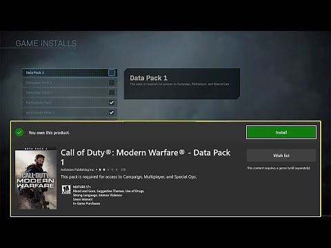 HOW TO GET DATA PACK 1 IN MODERN WARFARE - UPDATE MODERN WARFARE EASY WAY MODERN WARFARE UPDATE
