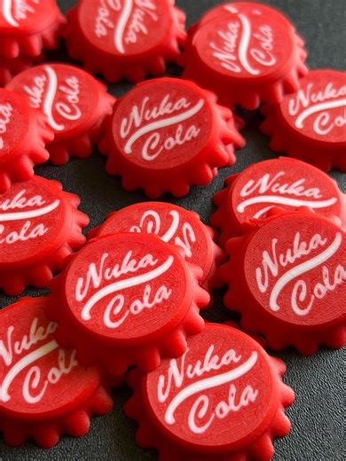 Nuka Cola Bottle Caps | 3D Printed Fallout Props, Cosplay (set of 25) - Etsy