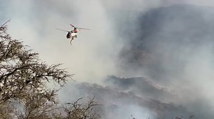 2.7K views · 89 reactions | Here's footage of water dropped on the #AlisalFire in Refugio Canyon by a firefighting aircraft. Video by Erick Madrid. | Santa Barbara Independent | Facebook