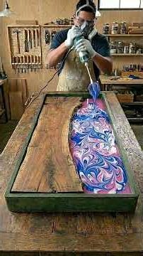 Smashing Glass To Make A $5,000 Epoxy Table! 🪵