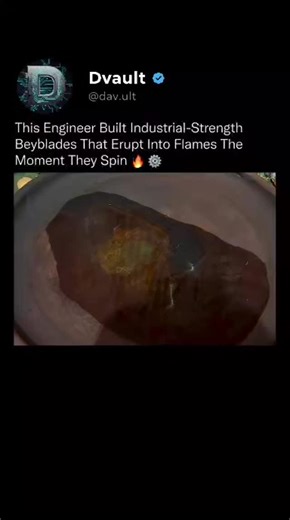 Dvault on Instagram: "Ultimate Fire Beyblade Battle Experience the raw power of this industrial-strength custom Beyblade as it ignites into a literal fire tornado during battle. This isn't your childhood toy this is a heavy-metal, precision-engineered spinning top designed for maximum friction and heat, creating a mesmerizing visual of sparks and flames that looks straight out of an anime. If you love satisfying engineering, extreme physics, or high-speed metal battles, this is the ultimate demo