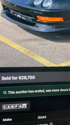 Not exactly a photo finish, but I’m happy with the selling price. Congratulations to the new owner. I’m sure he’ll be happy with this car. #etcgblackbeard #integratyper #auction #carsandbids #ericthecarguy | EricTheCarGuy