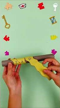 Crée une énigme escape game à rouleau : le mot secret n’apparaît que si tu as le bon tube ! #escape