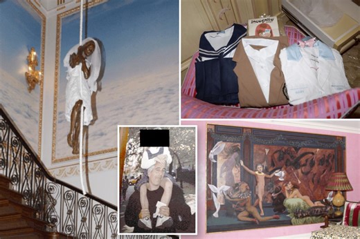 Latest Jeffrey Epstein file dump reveals troubling art of kids in NYC townhouse, disturbing role-play costumes