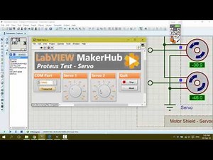 LabVIEW MakerHub Linx Simulation : Servo