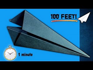 How to Make the FASTEST Paper Airplane in 3 Minutes! Easy & Super Fast