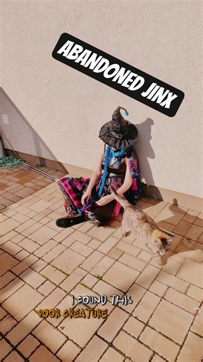 poor creature abandoned on the streets 😞 Jinx cosplay #cosplay #shorts #jinx #jinxcosplay
