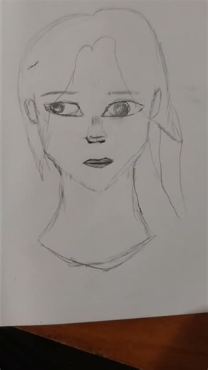 I draw face first time ...#skillbuilding #artdrawing