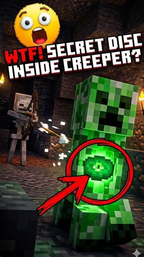 Minecraft's Creeper Music Disc Secret 😱 #minecraft