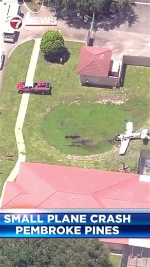 Small plane crashes near Pembroke Pines hospital; 2 on board hospitalized