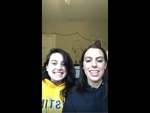 Katherine Cimorelli and Amy Cimorelli Doing A Facebook Livestream Q&A (4/06/18)