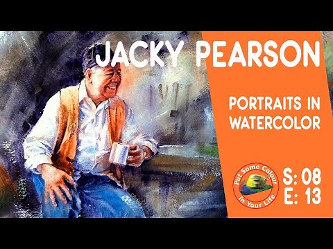 Watercolour painting techniques and how to paint portraits with Jacky Pearson I Colour In Your Life