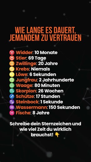 ✨ Wie lange dauert Vertrauen? #tierkreis #astrologie #horoskop