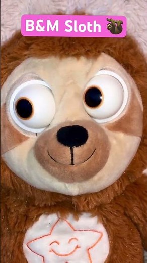 B&M Giggling, Talking, Laughing Sloth Toy with Goggly Moving Eyes