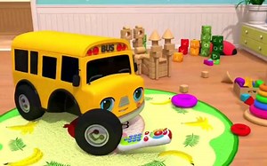 英语启蒙儿歌动画 Toy Monster Johny Johny Watching TV玩具汽车宝宝看电视