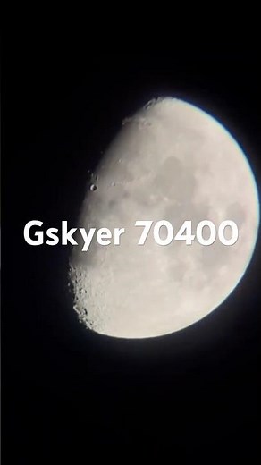 This is the Moon through a beginner telescope—Gskyer70400. #gskyer #telescope #70400 #moon