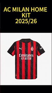 25-26 AC Milan Home kit #football jerseys#acmilan#cheap jersey#jersey unboxing
