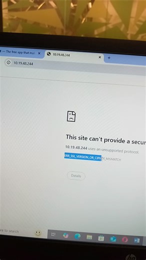 ERR_SSL_VERSION...... #windows #error #webaccessibility #fixed #solved