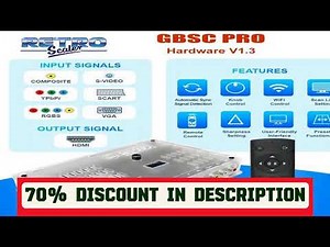 A must-have product! RetroScaler GBSC Pro GBS Control Scart RGBS YPbPr VGA Composite(AV) SV to HDM