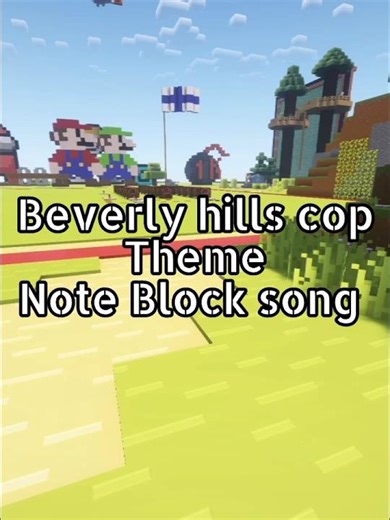 Beverly hills cop theme Note Block song #music#minecraft#shorts