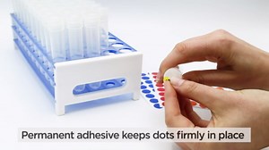 ChromaLabel 0.50 Inch Round Label Permanent Color Code Dot Stickers, 1200 Pack, 24 Labels per Sheet, Yellow