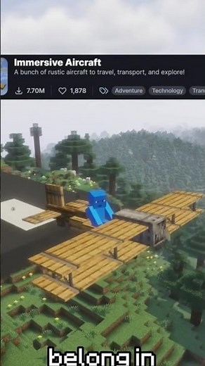 Download latest Immersive aircraft in minecraft Bedrock #minecraft #https://cuty.io/fr5HzDrQ2