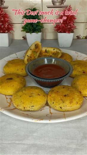 Crispy Stuffed Suji Buns 😍 Easy Rava Buns Recipe | Instant Breakfast Snack #shorts #viral #recipe